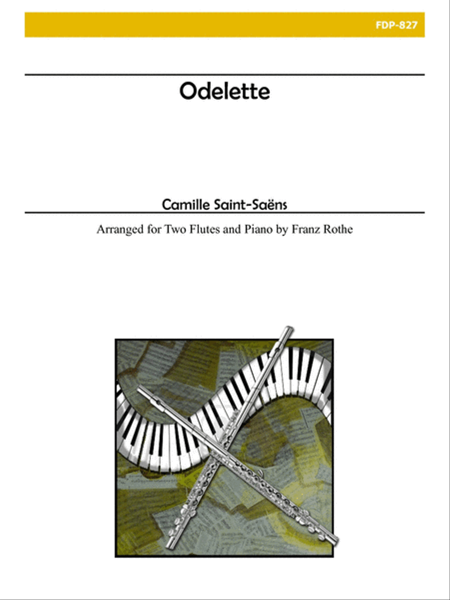 Odelette for Two Flutes and Piano Flute Duet scores gallery preview page 1