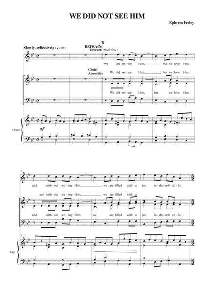 We Did Not See Him 3-Part - Digital Sheet Music