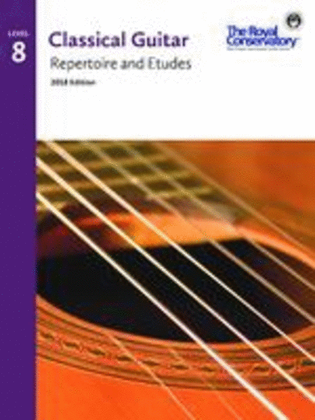 Book cover for Guitar Repertoire and Etudes 8
