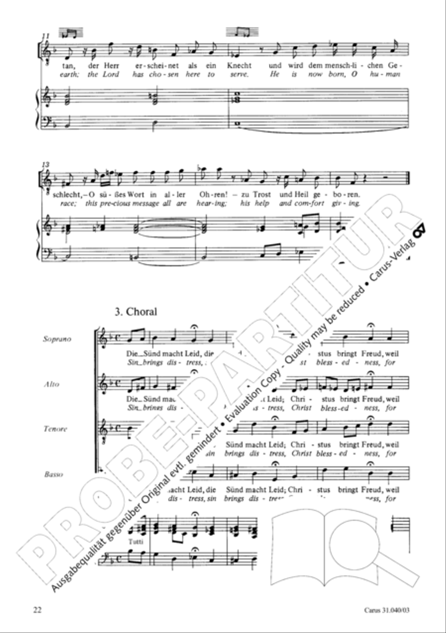 Christ was manifested for this purpose (Dazu ist erschienen der Sohn Gottes) ATB scores gallery preview page 23