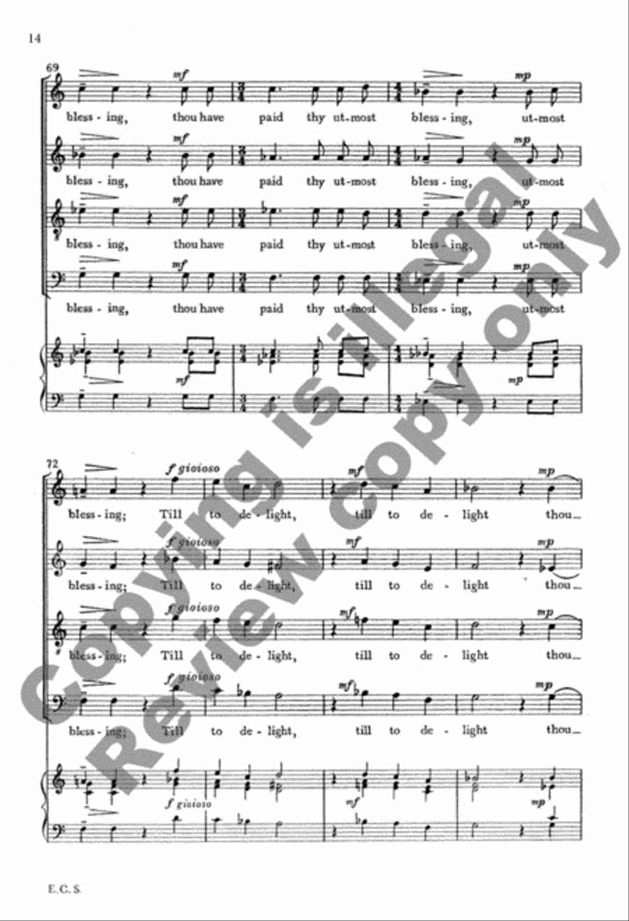 Fare Well 4-Part scores gallery preview page 25