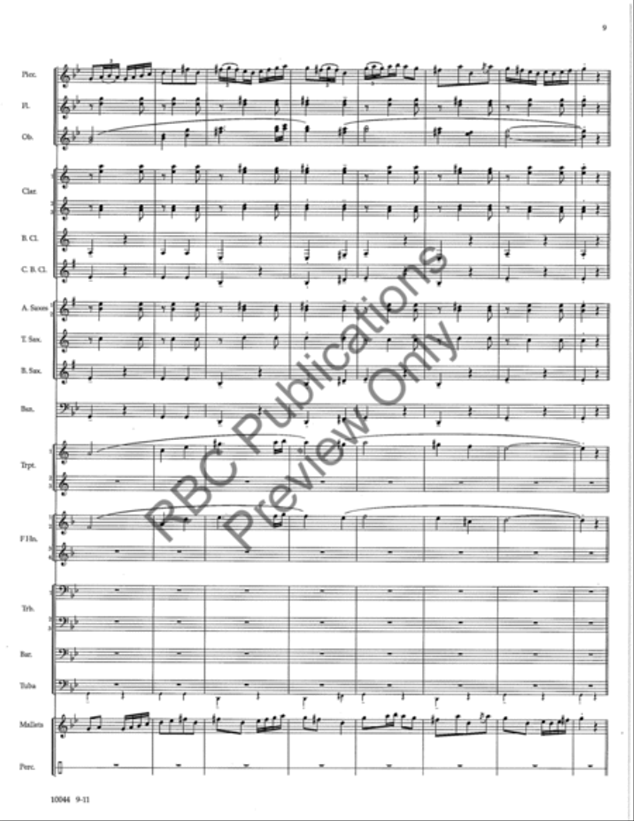 Infinite Horizons Concert Band scores gallery preview page 12