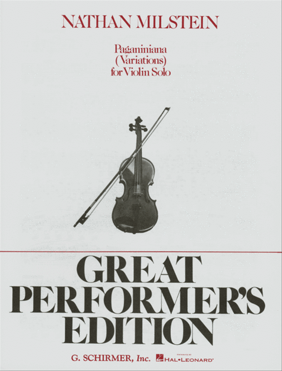 Paganiniana Variations Violin Solo scores gallery preview page 1