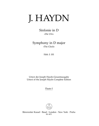Book cover for London Symphony, No. 8 D major Hob.I:101 'The Clock'