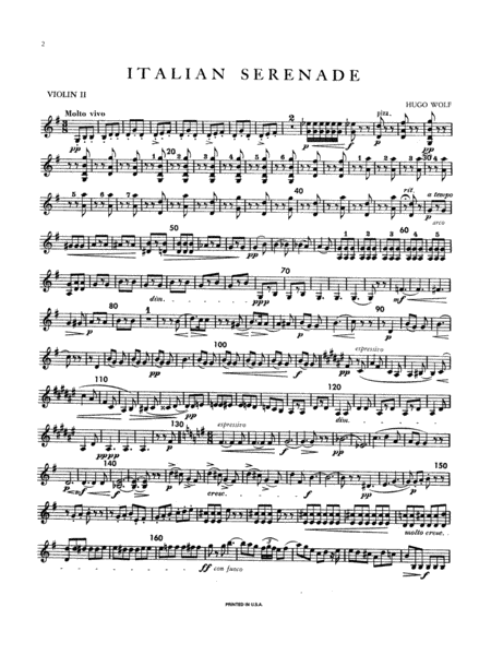 Italian Serenade: 2nd Violin