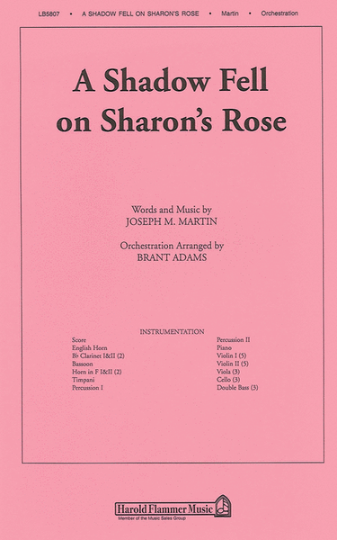 A Shadow Fell on Sharon's Rose (from Colors of Grace)