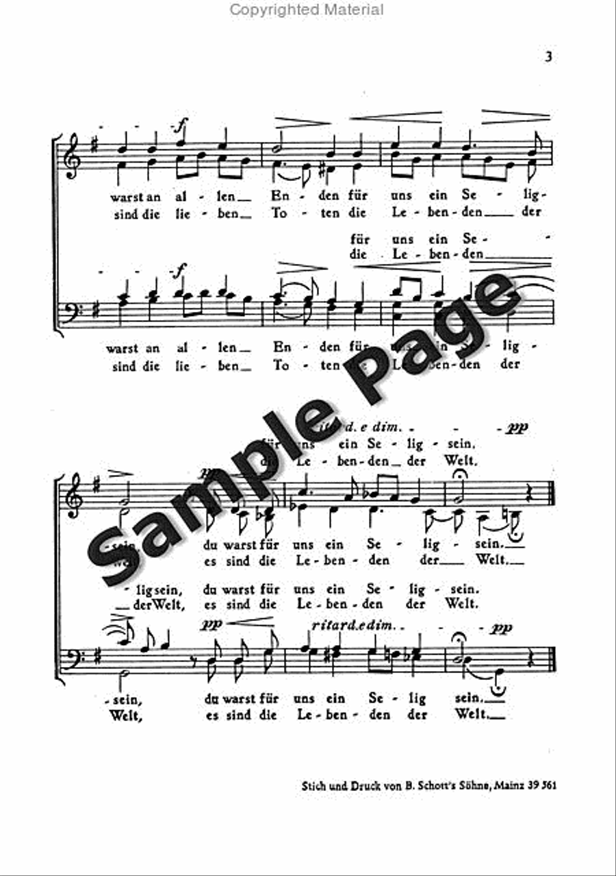 Herrmann H Nachruf Mixed Choir scores gallery preview page 3