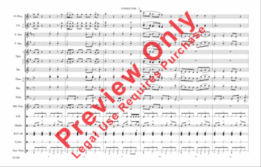 Treasure Marching Band scores gallery preview page 3