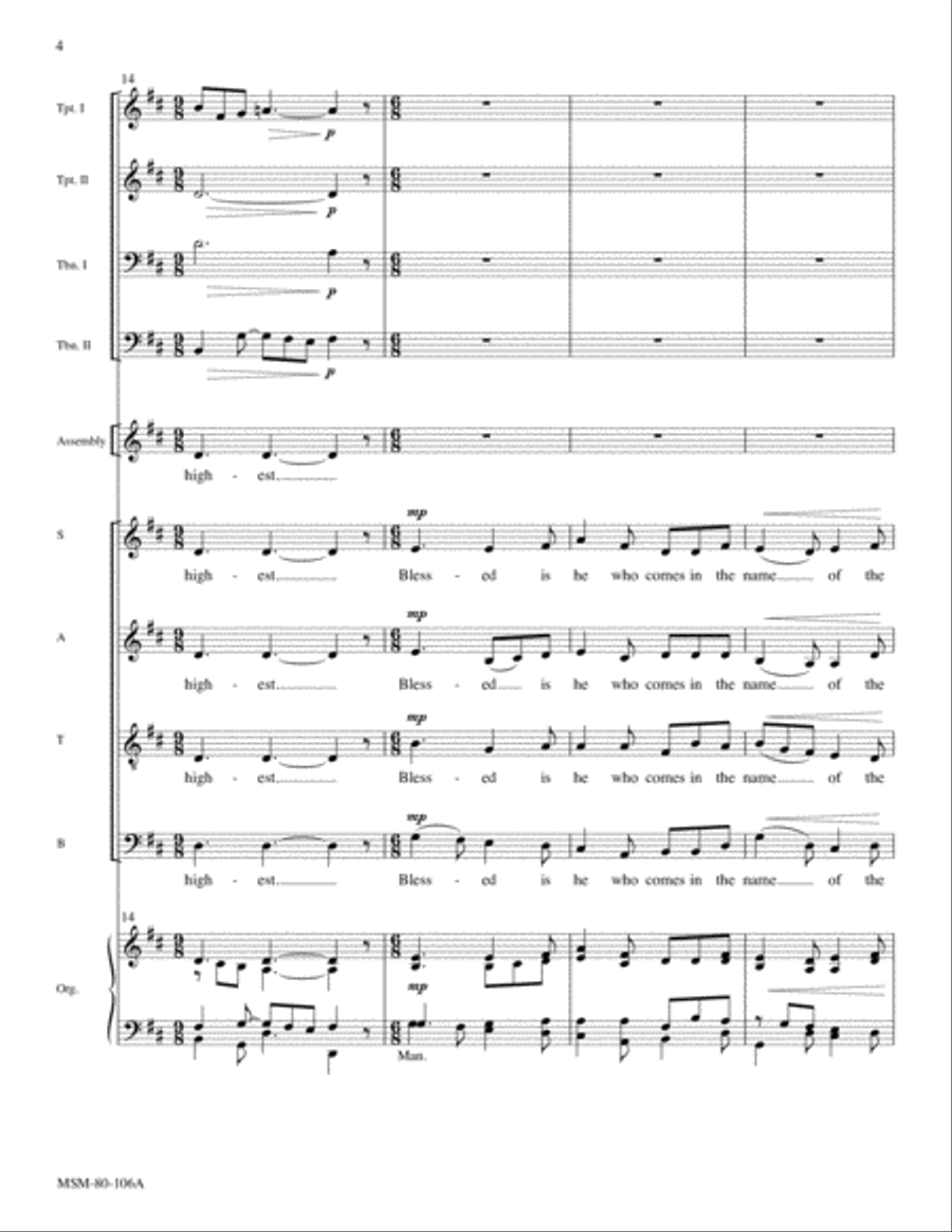Eucharistic Acclamations on Resonet in Laudibus Choir scores gallery preview page 4