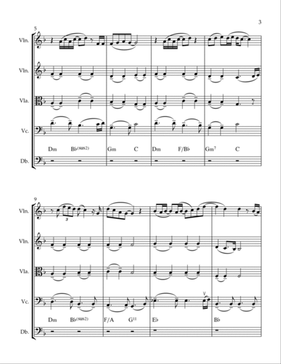 A Moment Like This String Quintet scores gallery preview page 4