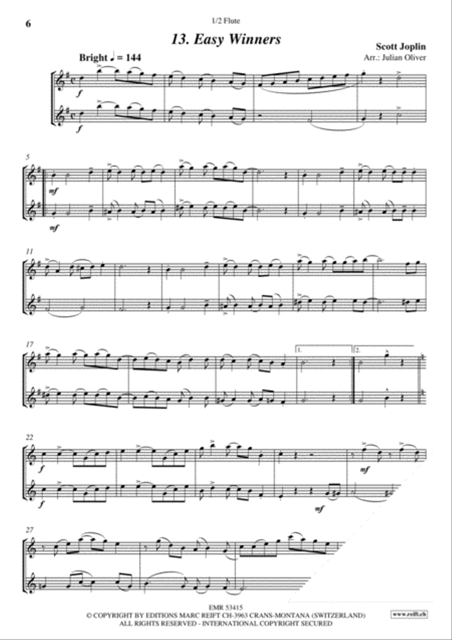 Greatest Duets Volume 2 Flute Duet scores gallery preview page 5