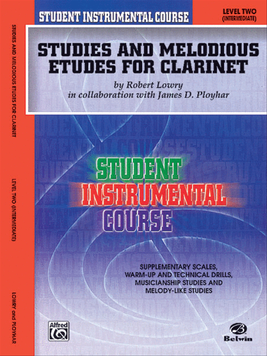 Student Instrumental Course Studies and Melodious Etudes for Clarinet Clarinet scores gallery preview page 1