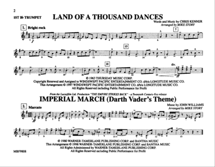 Championship Sports Pak - 1st Bb Trumpet Marching Band scores gallery preview page 3