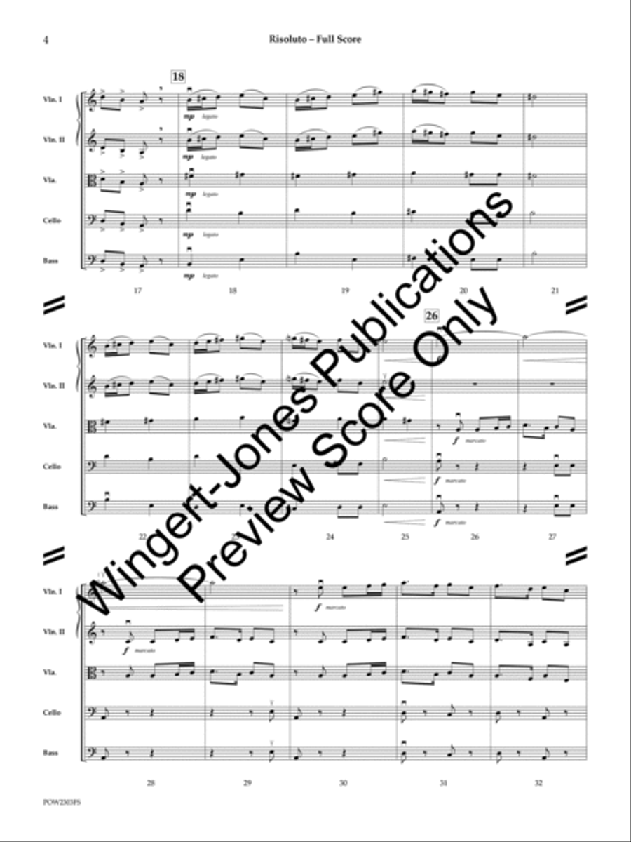 Risoluto (Score) String Orchestra scores gallery preview page 5