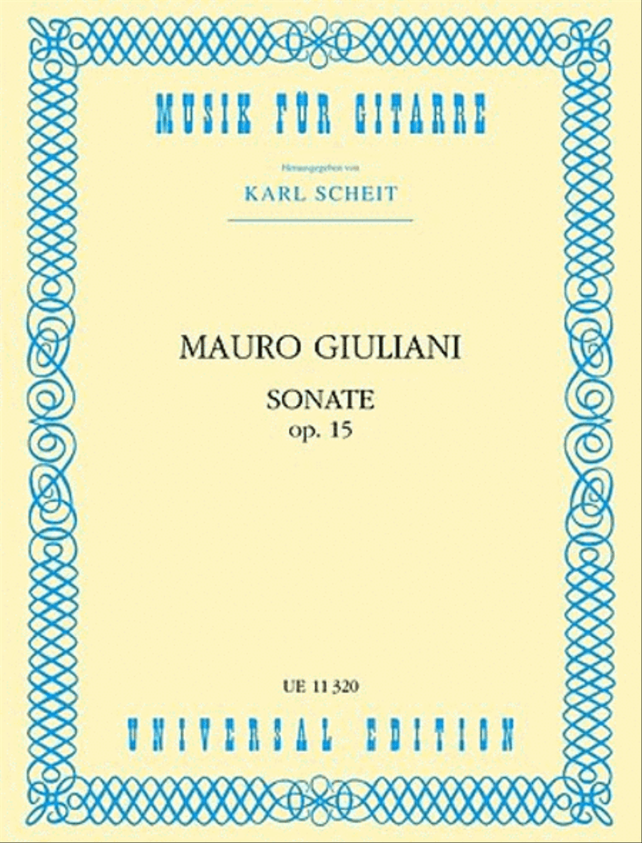 Guitar Sonata, Op. 15, Scheit Chamber Music scores gallery preview page 1