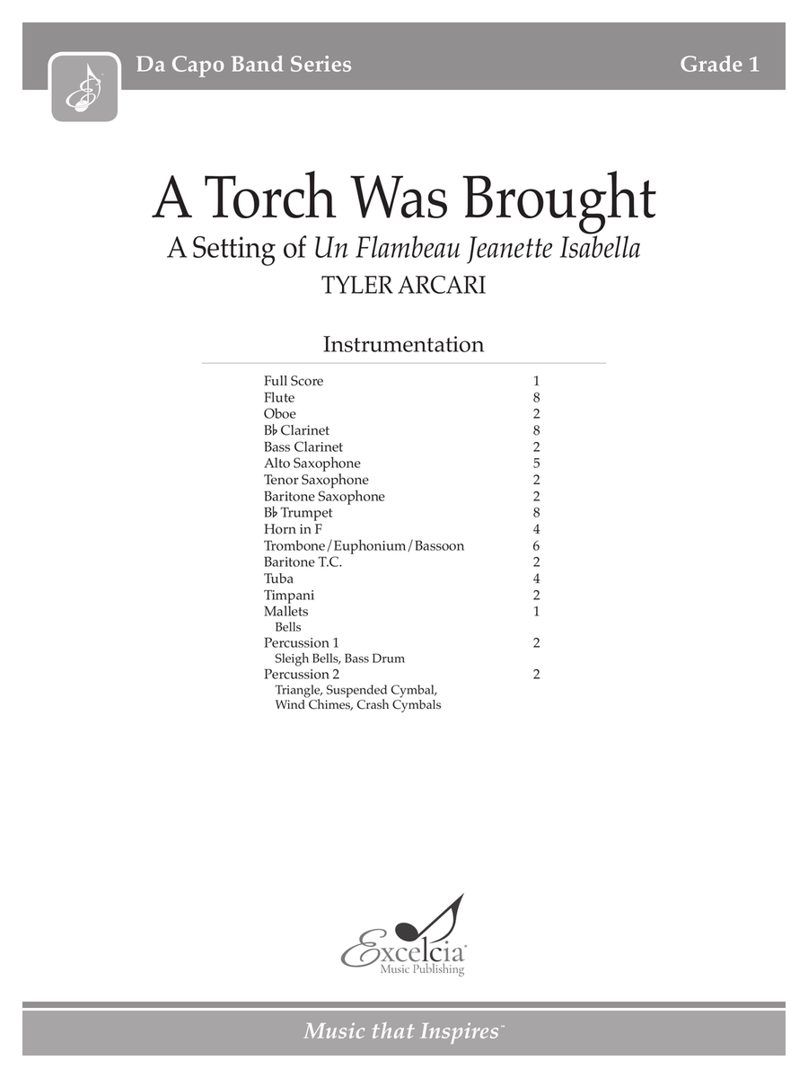 A Torch Was Brought Concert Band scores gallery preview page 2