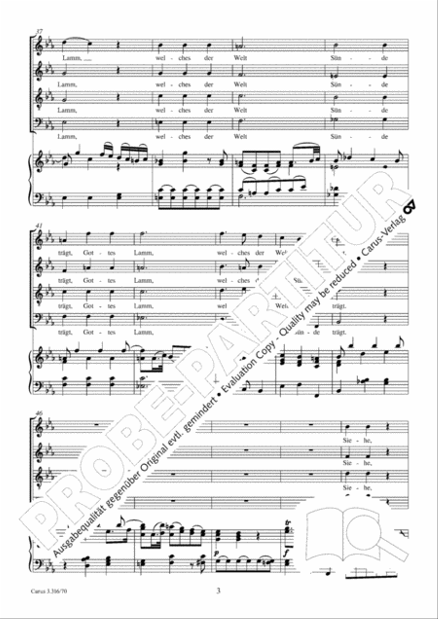 See now, this is God's own Lamb 4-Part scores gallery preview page 4