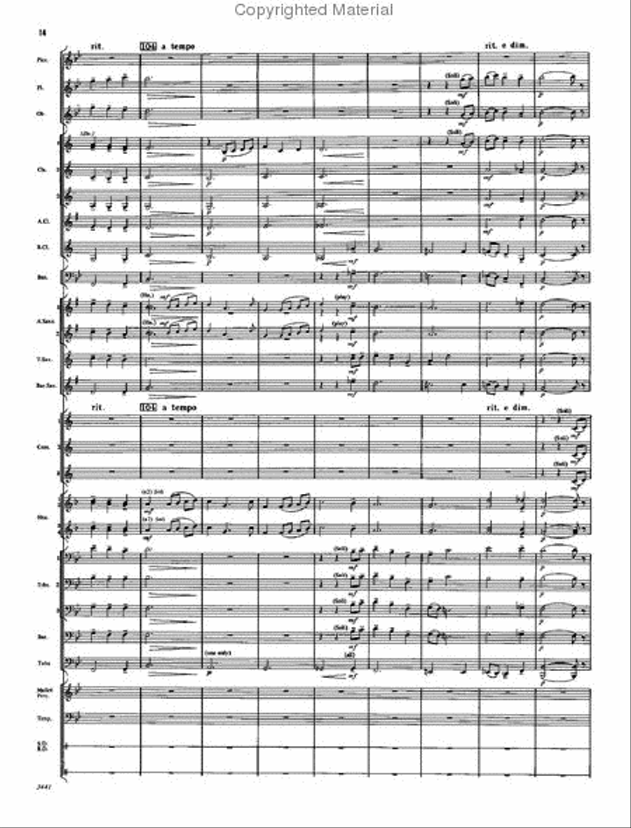 Centuria Concert Band scores gallery preview page 13
