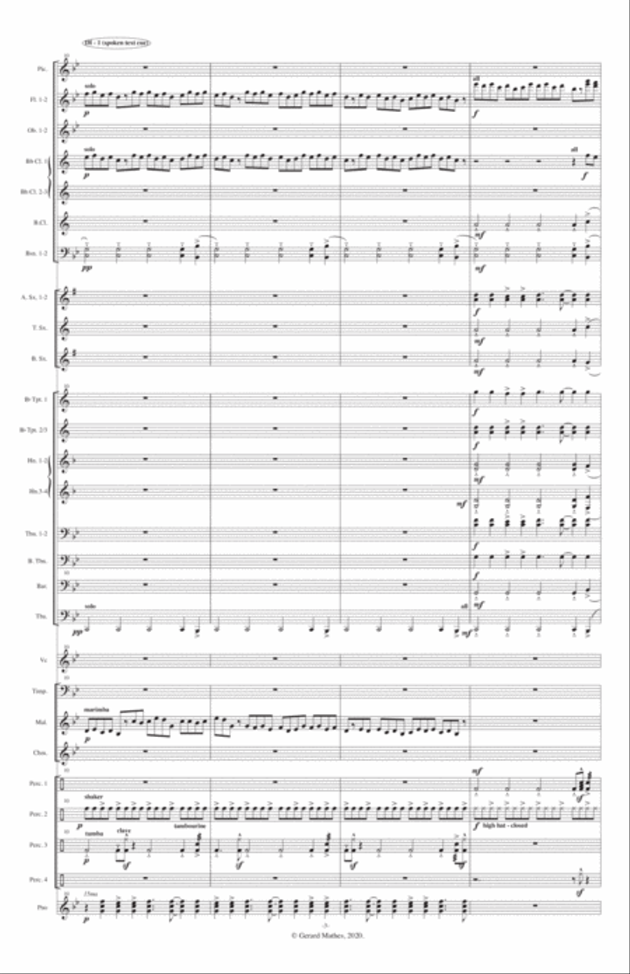 Requiem fo a Soldier Concert Band scores gallery preview page 3