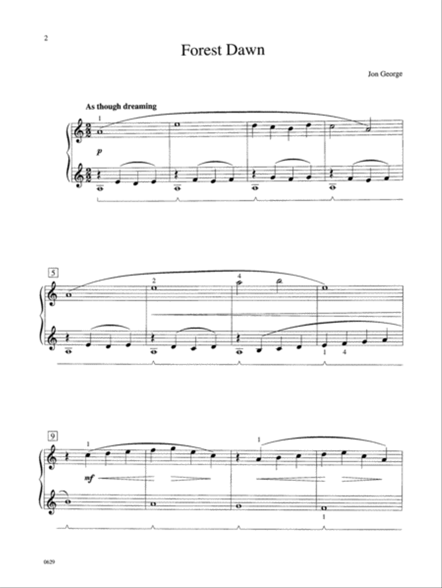 A Day in the Forest Easy Piano scores gallery preview page 3