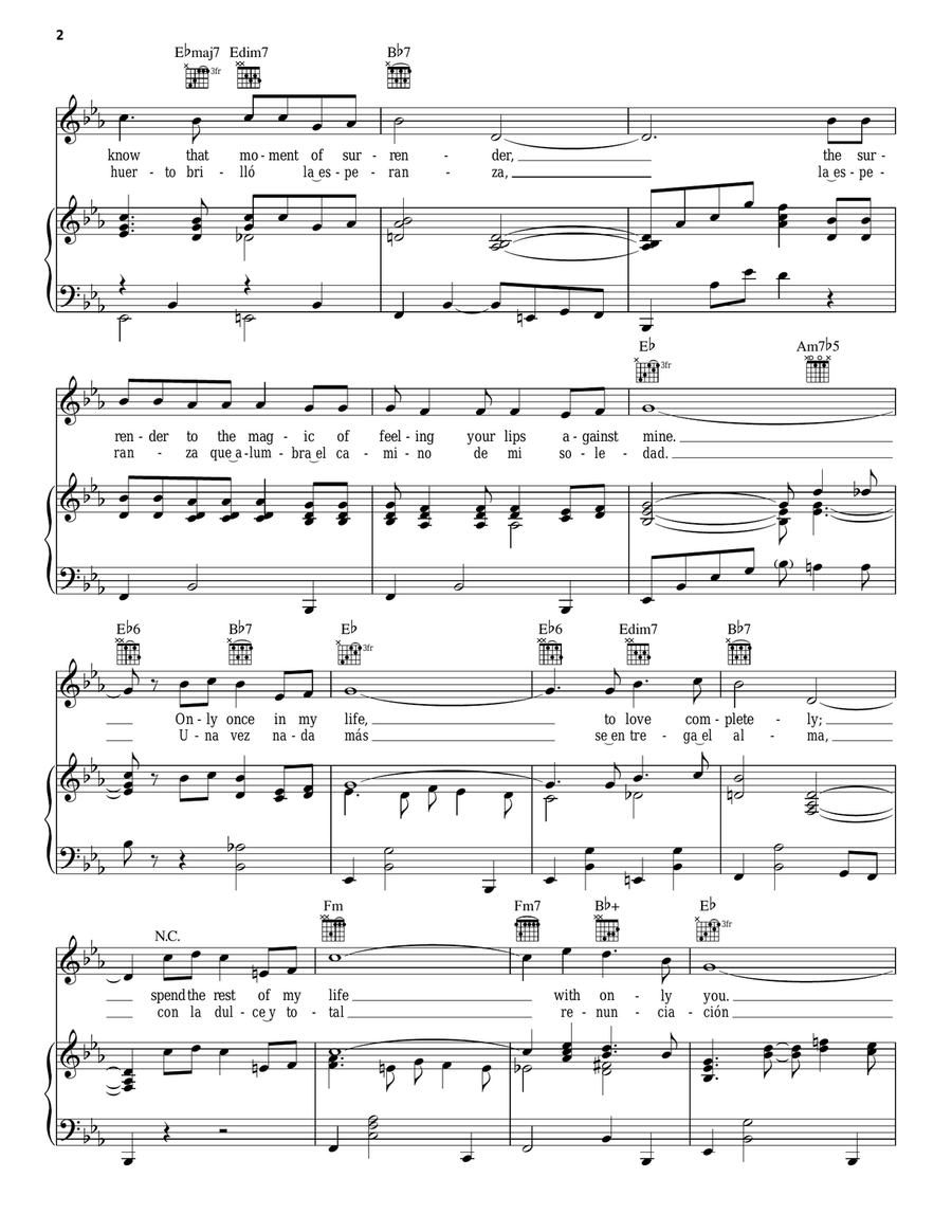 Only Once In My Life (Solamente Una Vez) Acoustic Guitar scores gallery preview page 2