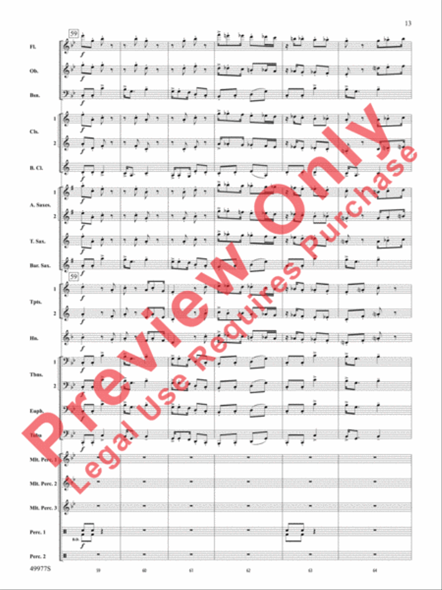 Tha Mi Sgìth Concert Band scores gallery preview page 14