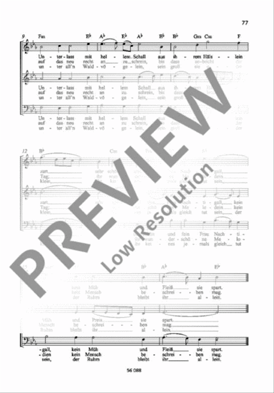 Viel Freuden mit sich bringet Mixed Choir scores gallery preview page 3