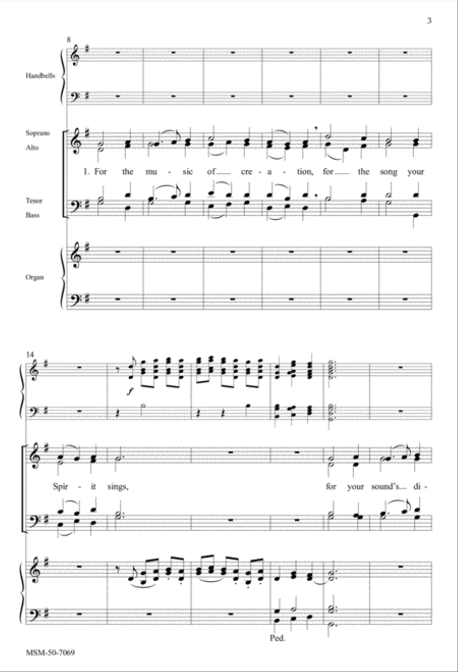 For the Music of Creation SSATB scores gallery preview page 3
