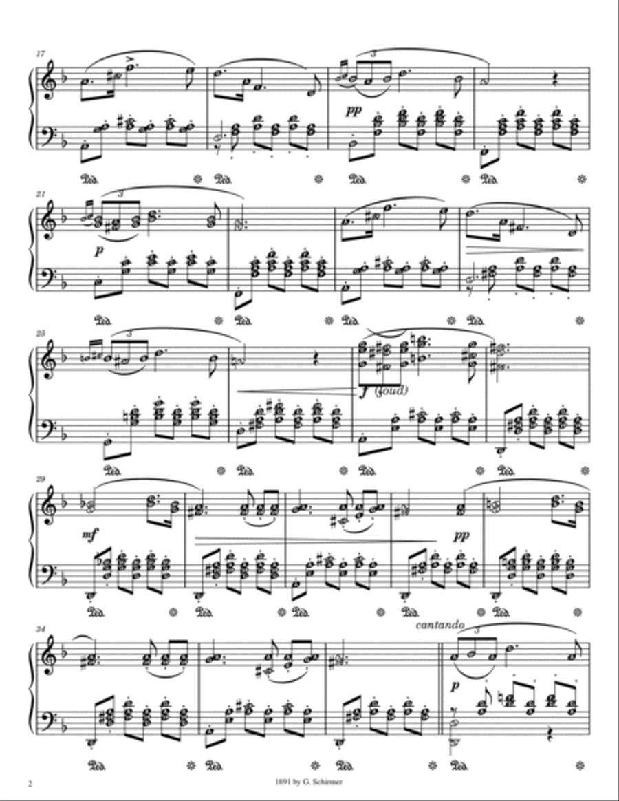 Serenade SCHUBERT (Original Version) Piano Solo scores gallery preview page 2