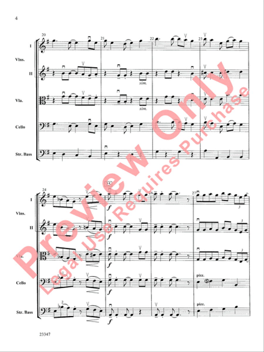 Didn't My Lord Deliver Daniel? String Orchestra scores gallery preview page 5