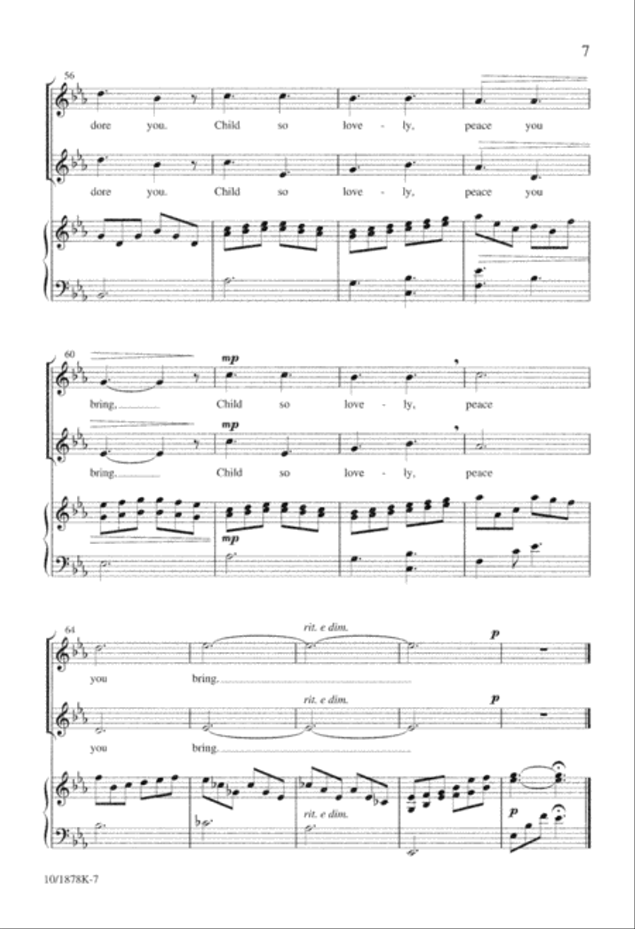 Child So Lovely Child So Lovely 2-Part scores gallery preview page 7