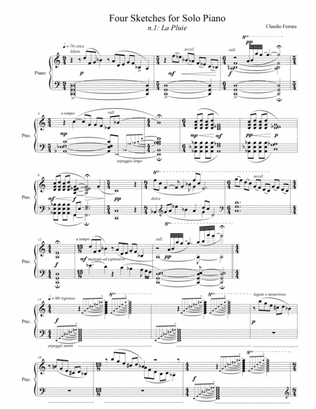 Four sketches for solo piano