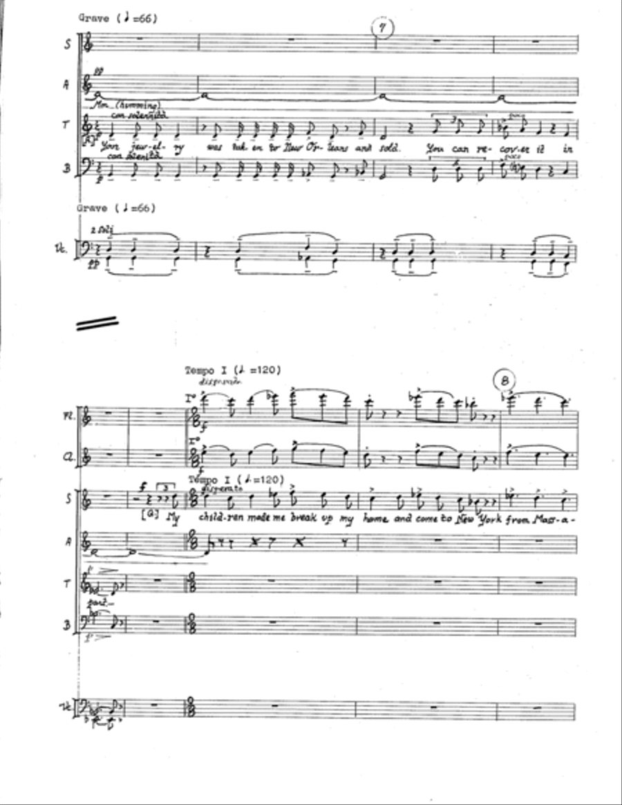 The American Mercury (Additional Full Score) Choir scores gallery preview page 20