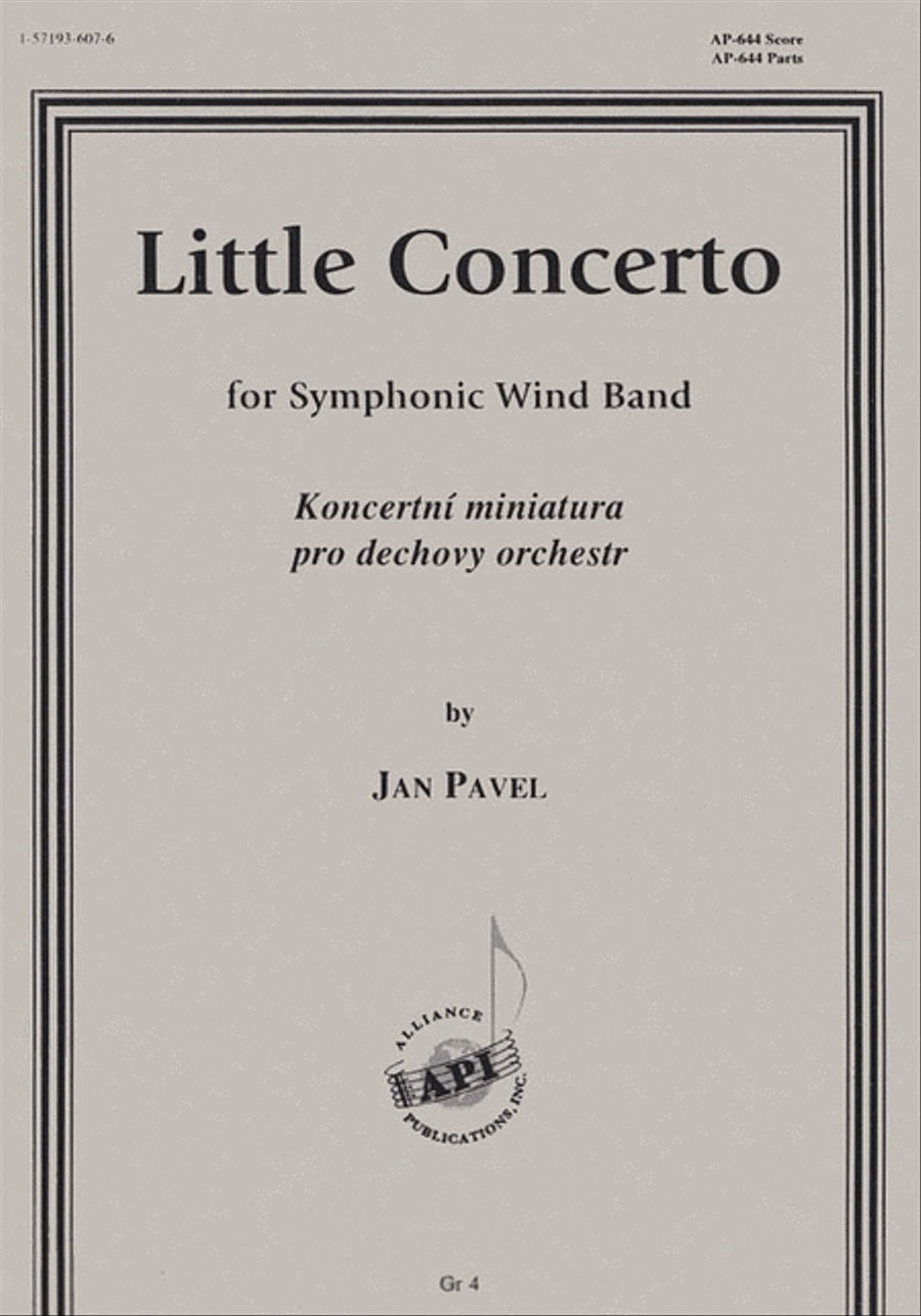 Little Concerto For Wind Band - Band Set Concert Band scores gallery preview page 1