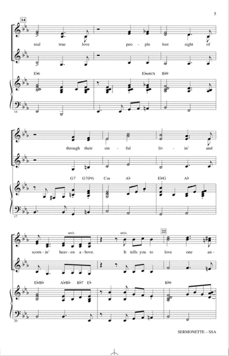 Sermonette Sermonette SSA scores gallery preview page 3