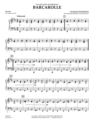 Barcarolle - Piano