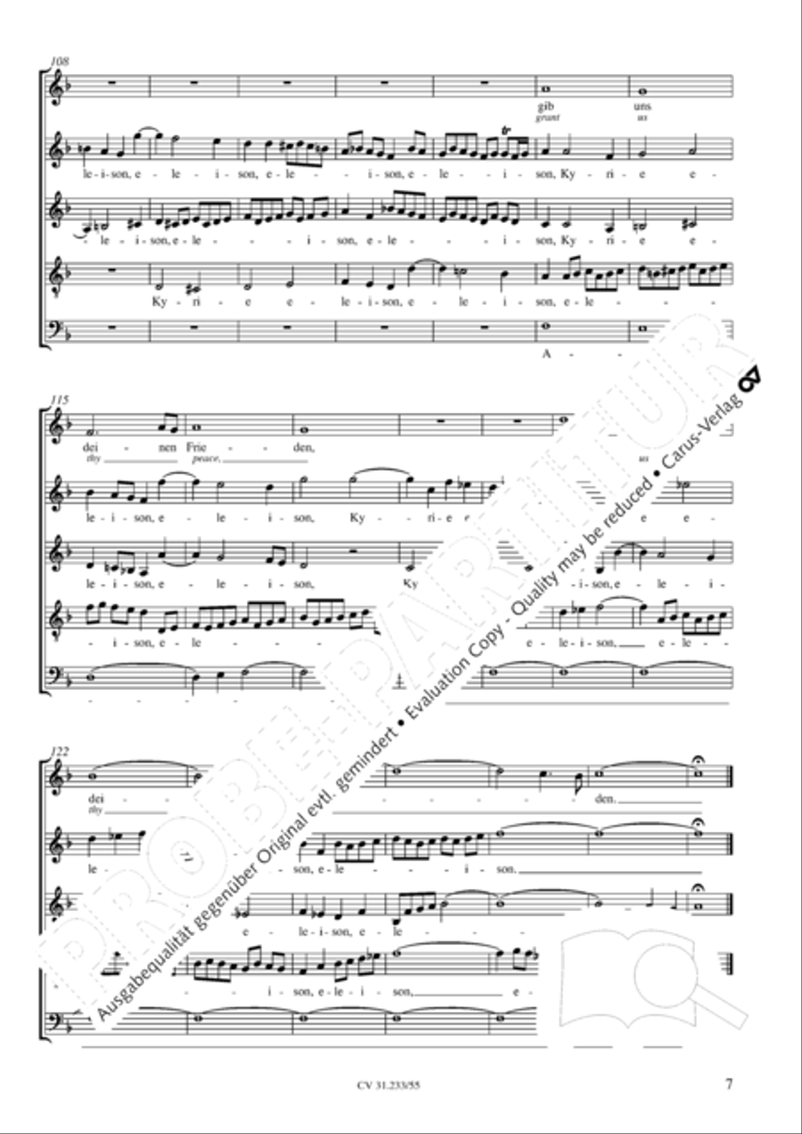 Kyrie (2 Fassungen) Choir scores gallery preview page 8