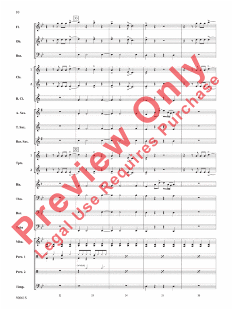 Enemy Concert Band scores gallery preview page 11