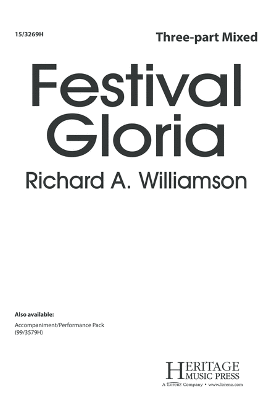 Festival Gloria 3-Part scores gallery preview page 1