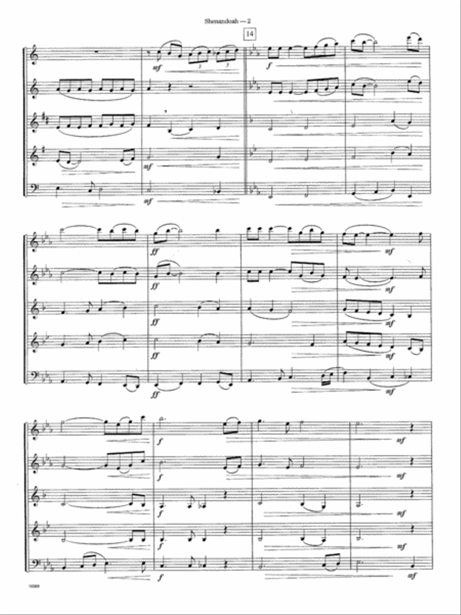 Shenandoah Shenandoah Woodwind Quintet scores gallery preview page 3
