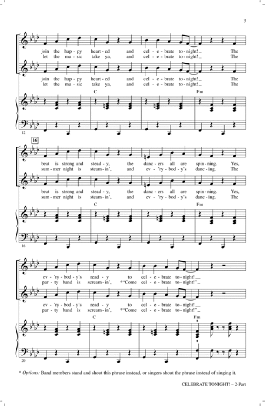 Celebrate Tonight! 2-Part scores gallery preview page 2