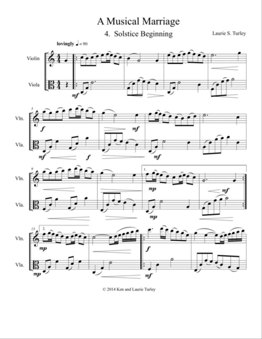 String Duo No 04 from A Musical Marriage 