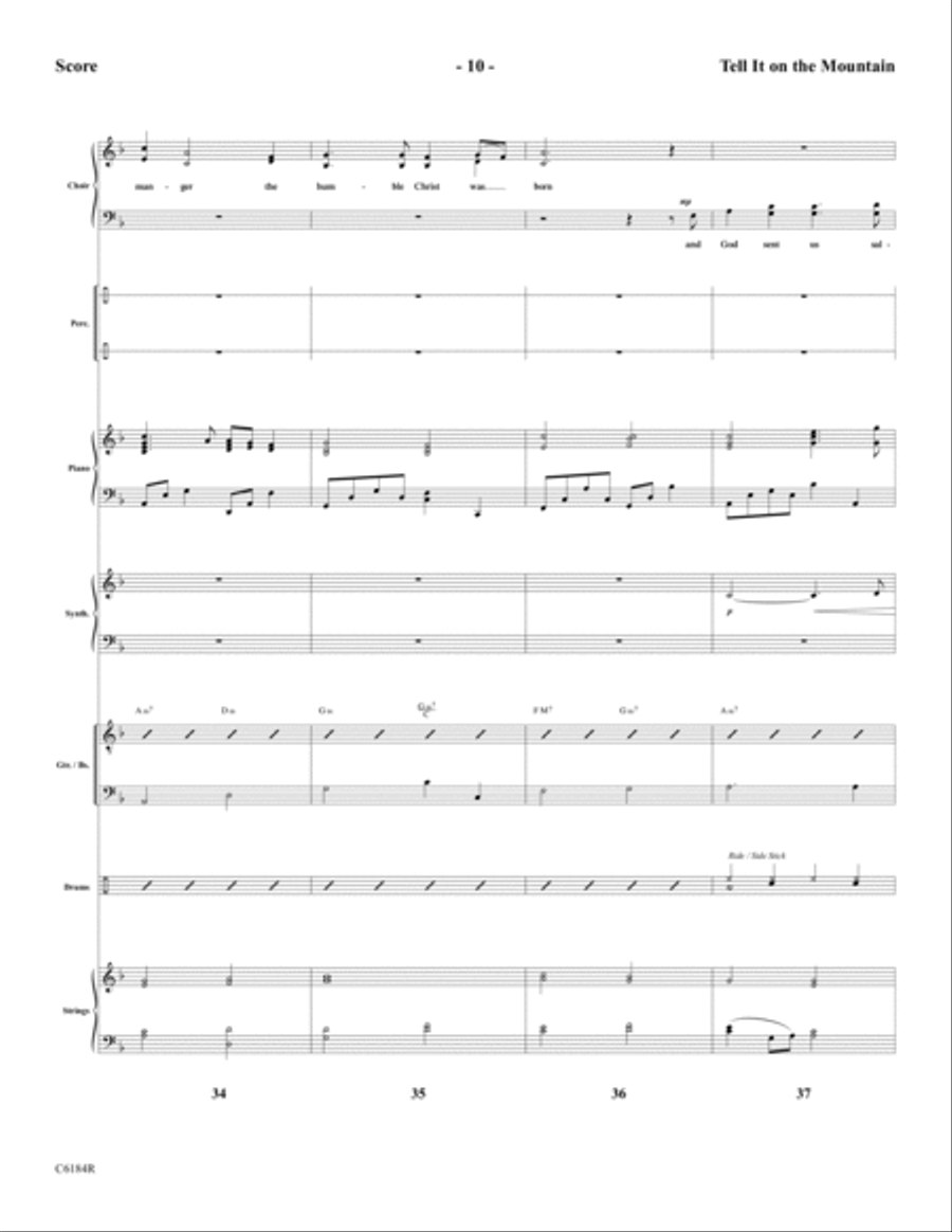 Tell It On the Mountain Tell It On the Mountain Choir scores gallery preview page 12
