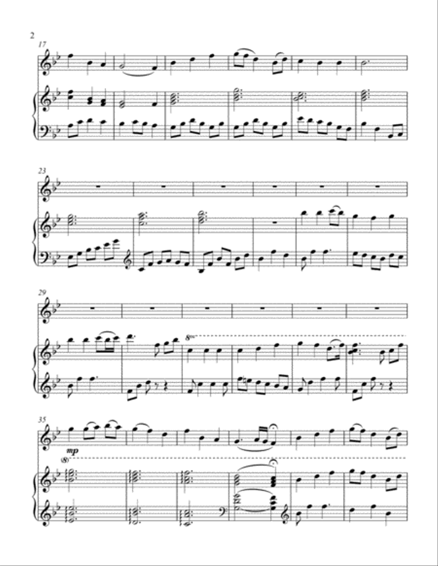Be Thou My Vision (treble C instrument solo) Piccolo scores gallery preview page 3