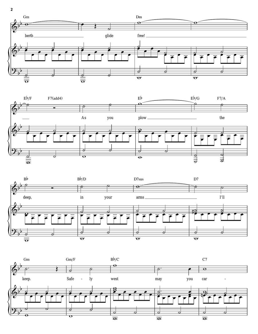 Godspeed Titanic (Sail On) Piano, Vocal, Guitar scores gallery preview page 2