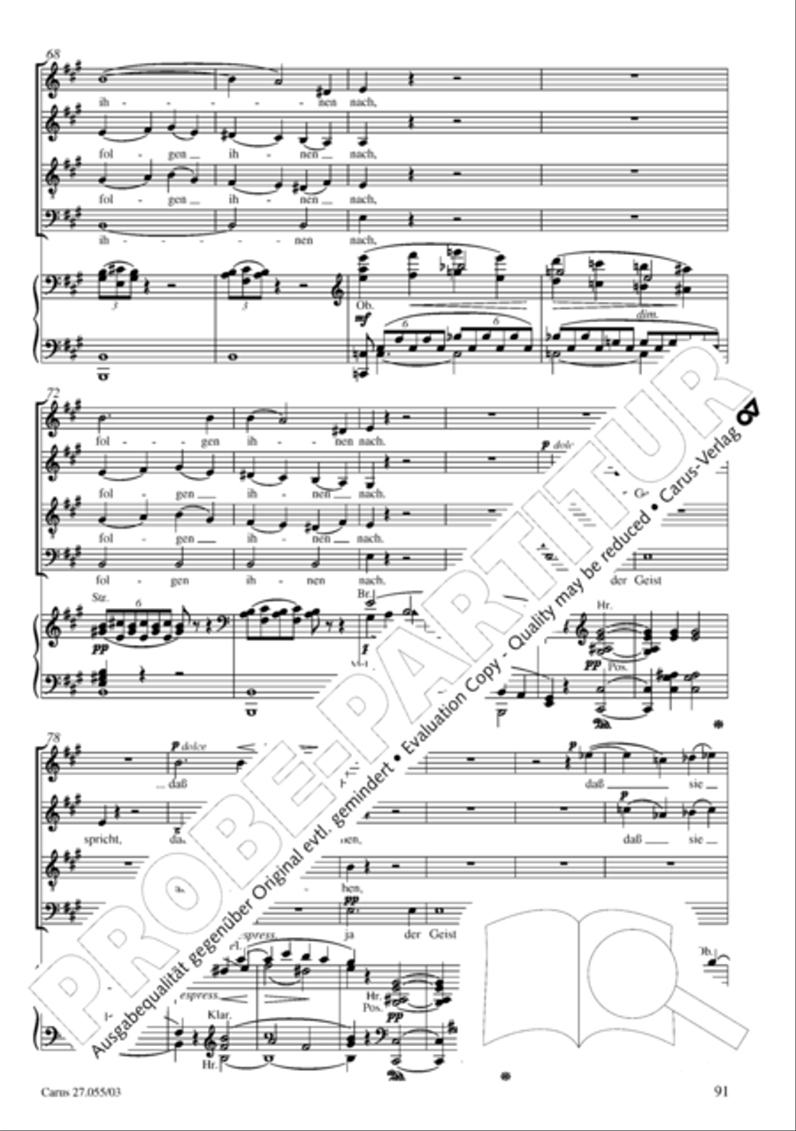 Ein Deutsches Requiem (German Requiem) 4-Part scores gallery preview page 94
