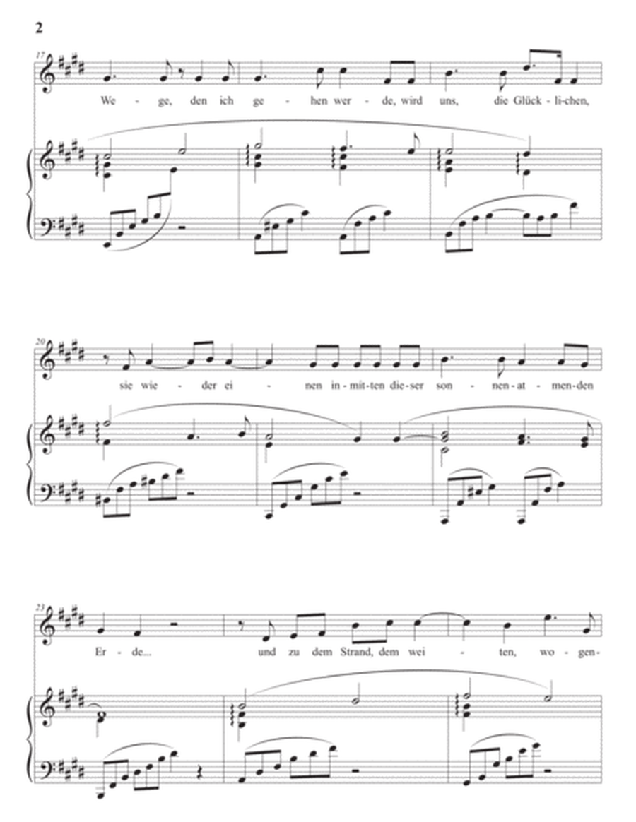 Morgen, Op. 27 no. 4 (in 3 low keys: E, E-flat, D major)