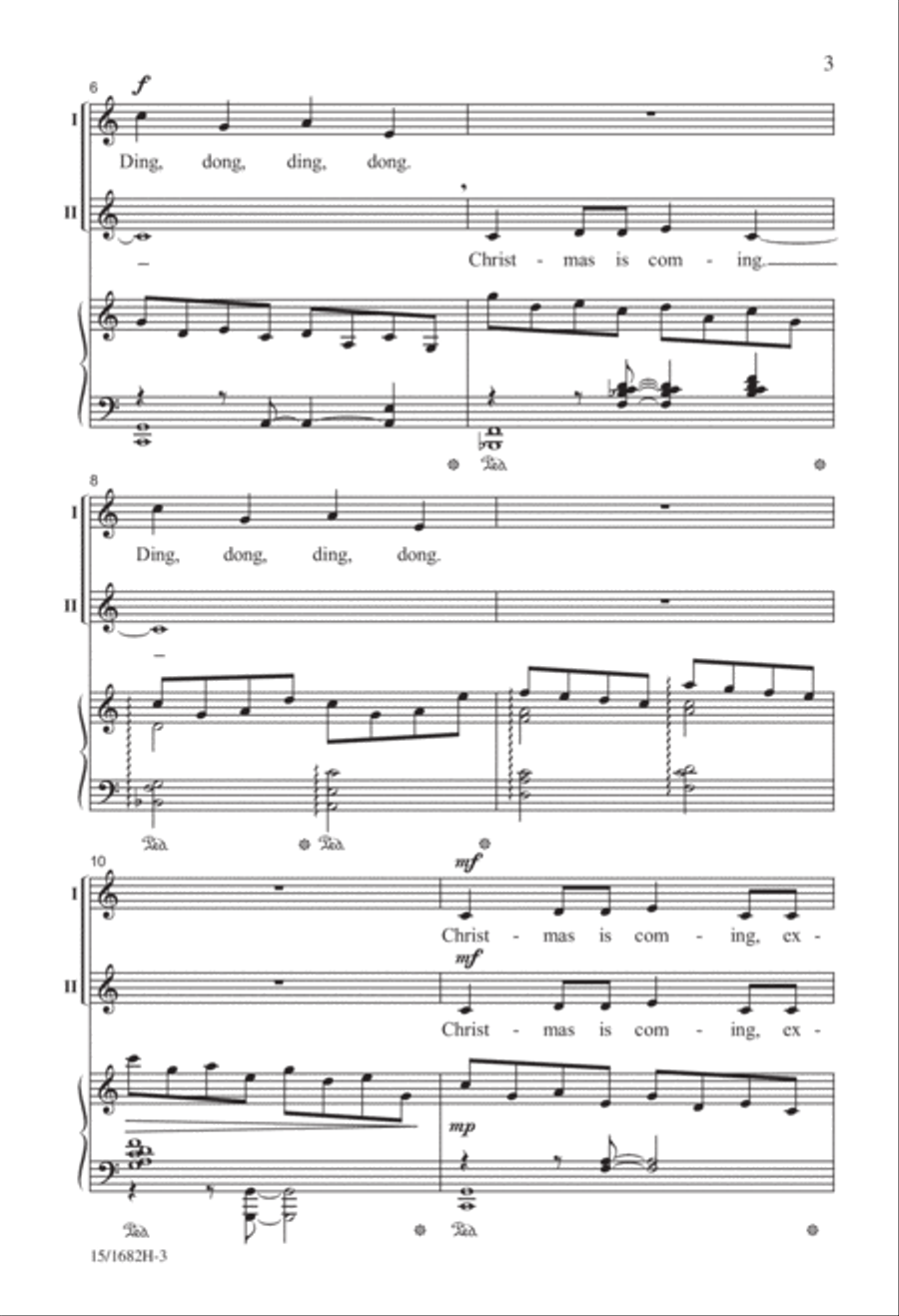 Christmas Bells are Ringing 2-Part scores gallery preview page 3