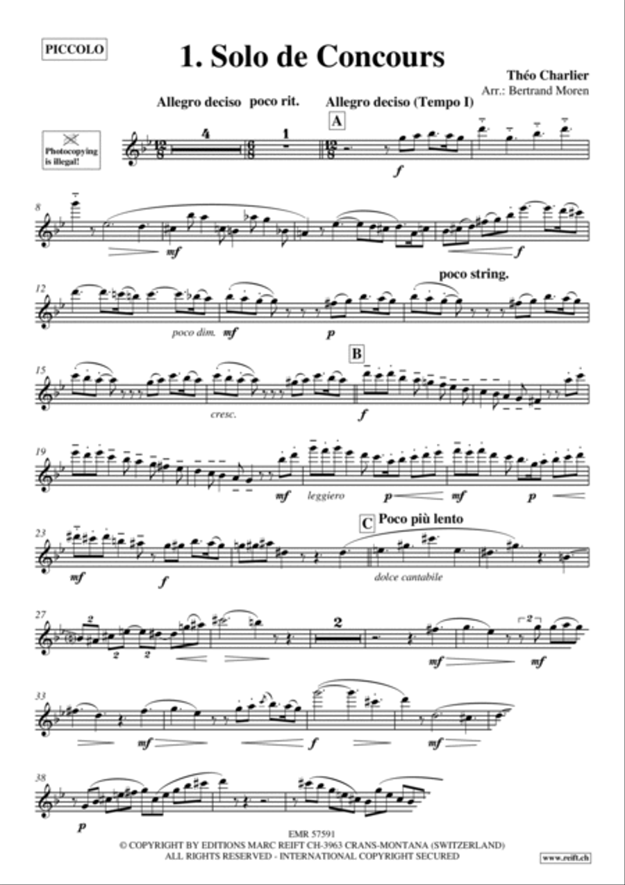 1. Solo de Concours 1. Solo de Concours Piccolo scores gallery preview page 3