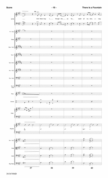 There Is a Fountain - Orchestral Score and Parts